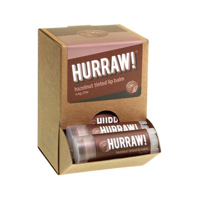 Hurraw! Organic Lip Balm Tinted Hazelnut 4.8g x 24 Display